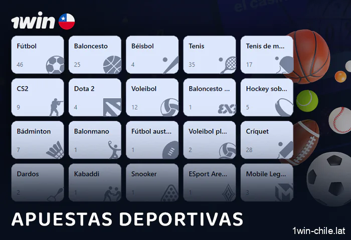 Acerca de los deportes para apostar en el sitio web 1Win Chile