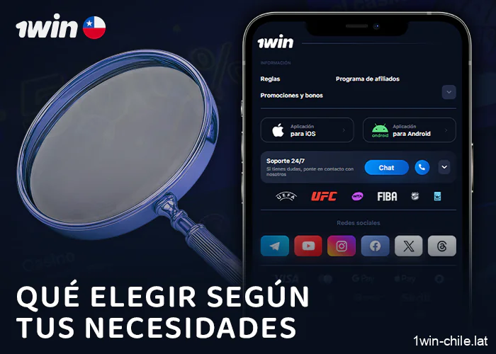 Criterios para elegir la aplicación móvil 1Win: a qué prestar atención