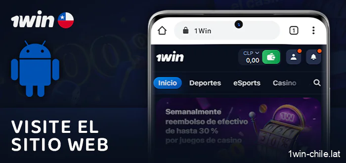 Visita el sitio web del casino online 1Win