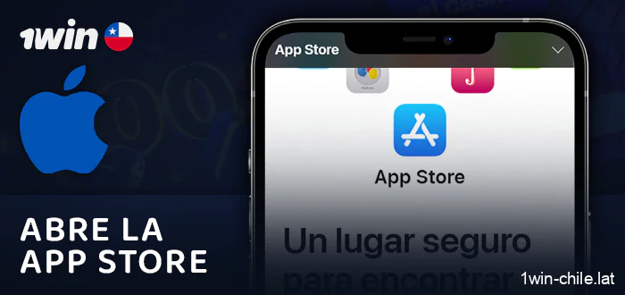 Abre la App Store en tu iPhone para instalar la aplicación 1Win