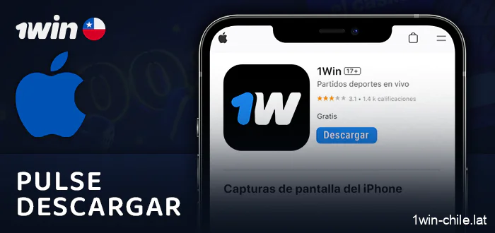 Pulsa el botón para descargar la aplicación 1Win en tu iPhone