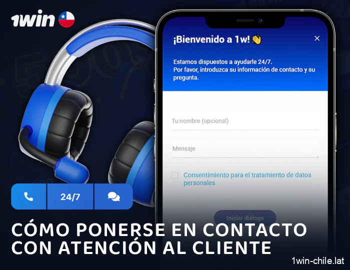 Instrucciones para ponerse en contacto con el servicio de asistencia de 1Win en la aplicación móvil