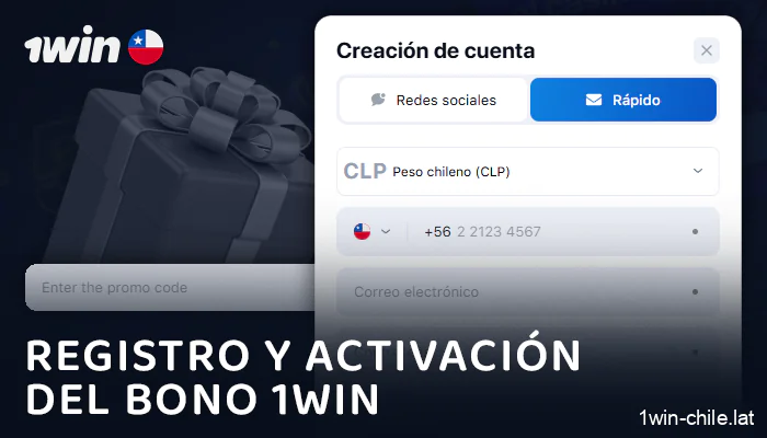 Activa el bono 1Win al registrar tu cuenta