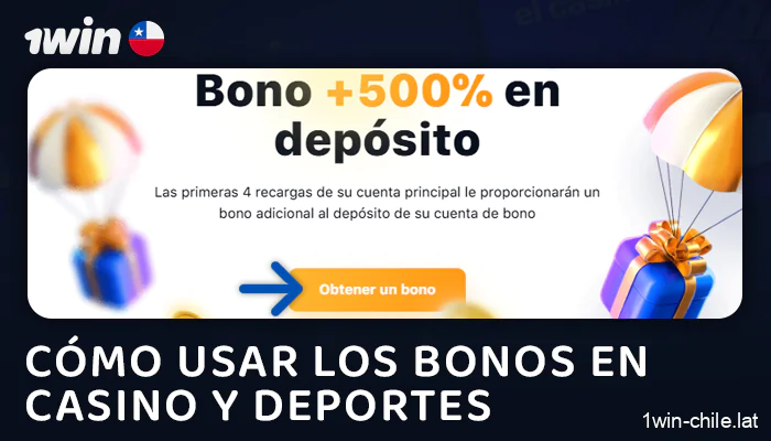 Utiliza el bono en el sitio web 1Win: juega en el casino y haz apuestas