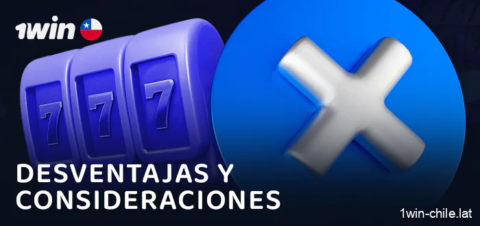 Desventajas de jugar en el casino online 1Win