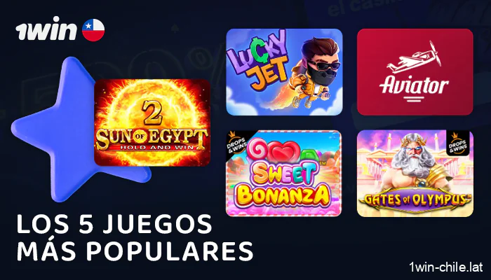Prueba cinco juegos de casino populares en 1Win Chile