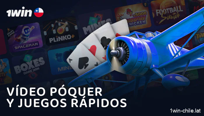 Acerca de los juegos de crash y el vídeo póquer para los jugadores del casino 1Win