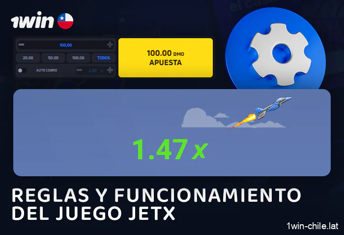 Funcionalidad del juego JetX en el sitio web del casino 1Win