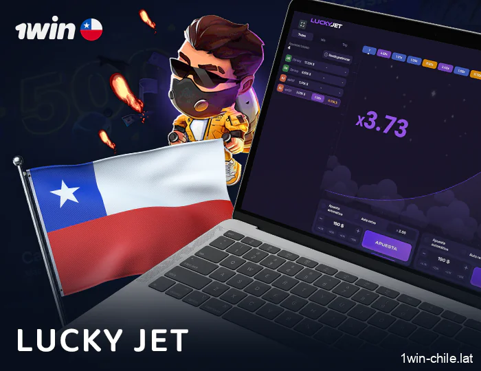 Juego Crash Lucky Jet en el casino online 1Win Chile