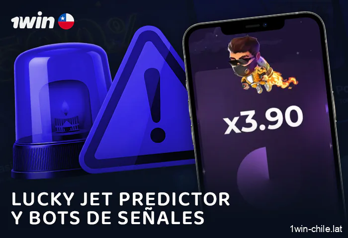 Predictor para el juego de apuestas Lucky Jet en el casino 1Win