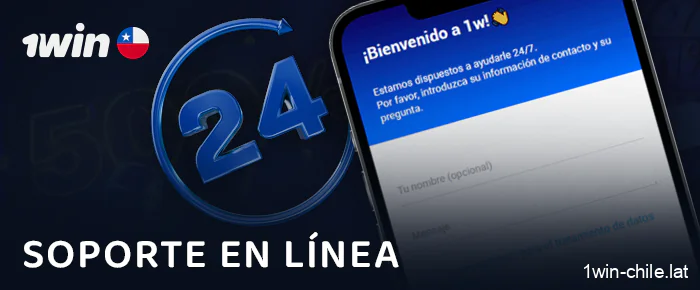 Comuníquese con el servicio de asistencia de 1Win a través del chat en línea
