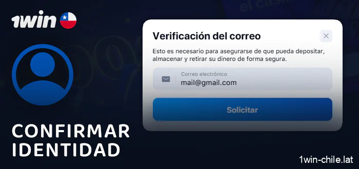 Confirma tu correo electrónico después de registrarte en 1Win
